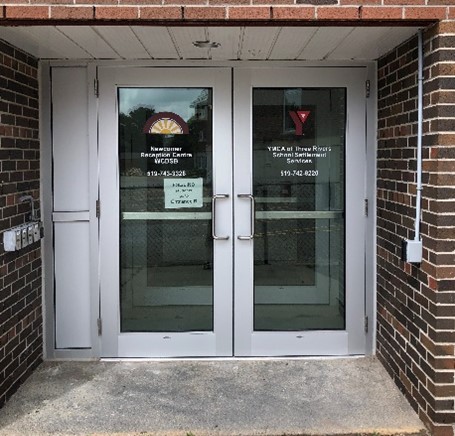 Entrance Door A at the Newcomer Reception Centre
